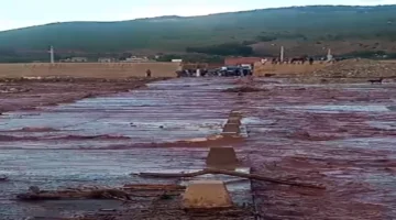 استنفار أمني بمحيط قنطرة سوق الاثنين في أوريكة بعد سيول رعدية جارفة